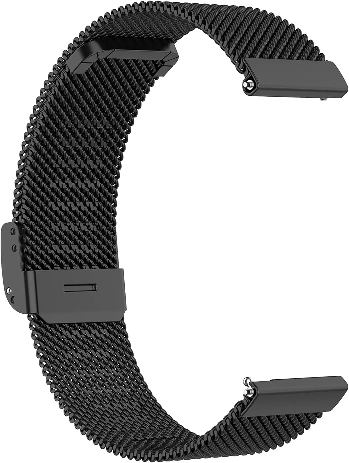 Metal Loop Bands Compatible for Carbinox X-Ranger/Vortex/Vesta/Blaze Square/Blaze S Adjustable Stainless Steel Replacement Wristbands Quick Release Watch Strap for Carbinox Military Smartwatch