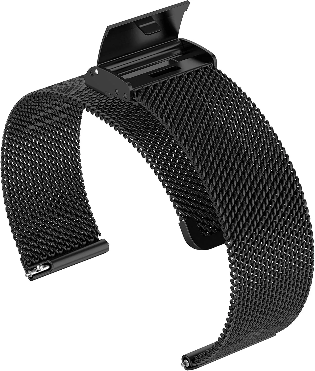 Metal Loop Bands Compatible for Carbinox X-Ranger/Vortex/Vesta/Blaze Square/Blaze S Adjustable Stainless Steel Replacement Wristbands Quick Release Watch Strap for Carbinox Military Smartwatch