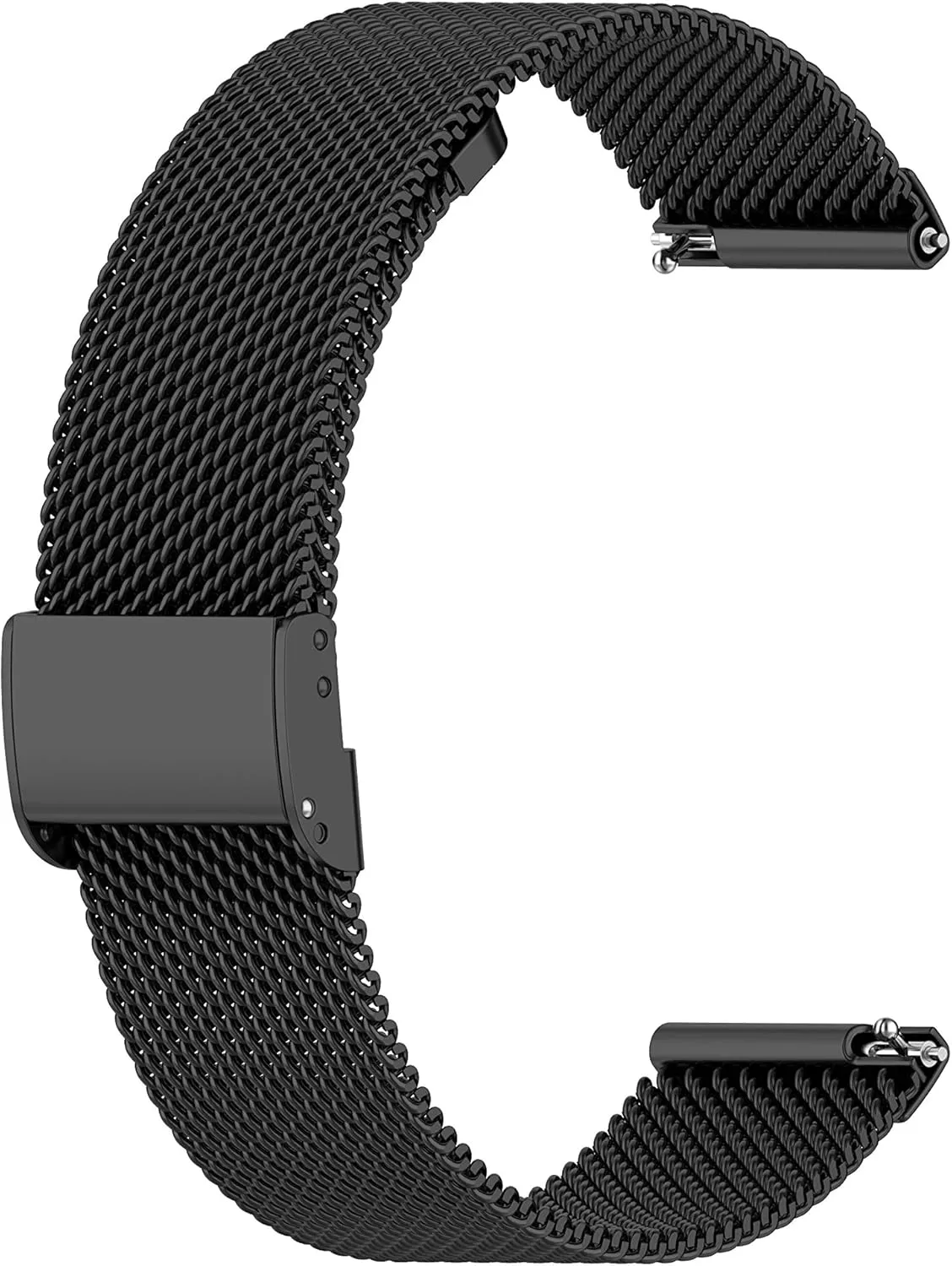 Metal Loop Bands Compatible for Carbinox X-Ranger/Vortex/Vesta/Blaze Square/Blaze S Adjustable Stainless Steel Replacement Wristbands Quick Release Watch Strap for Carbinox Military Smartwatch