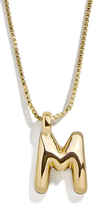 Mini Bubble Initial Necklace