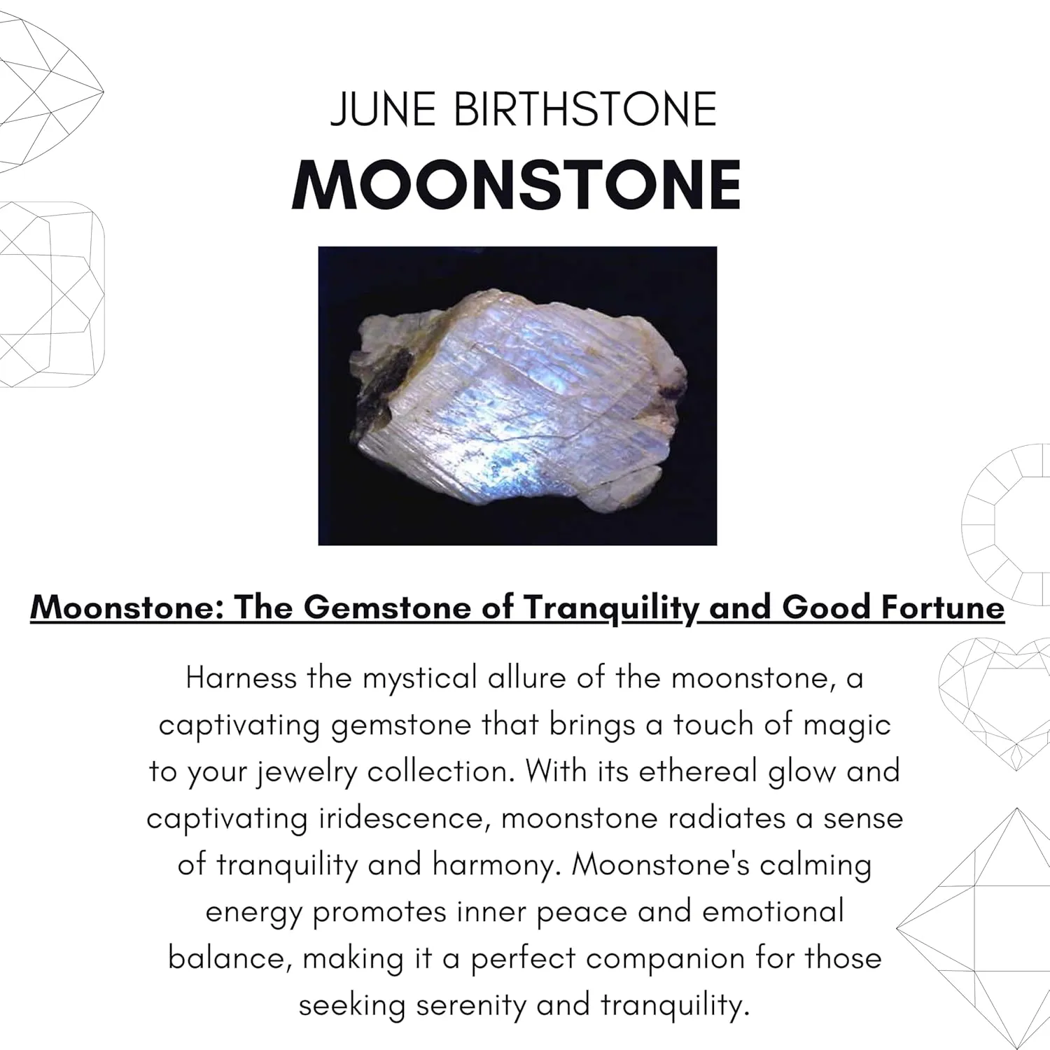 Moonstone Necklace for Women, Premium Gold Heart Bezel Necklaces - Tarnish Free 18K Gold Plated Certified S925 Classic Statement Necklace Gold Jewelry for Women - Mothers Day Gifts for Mom Wife