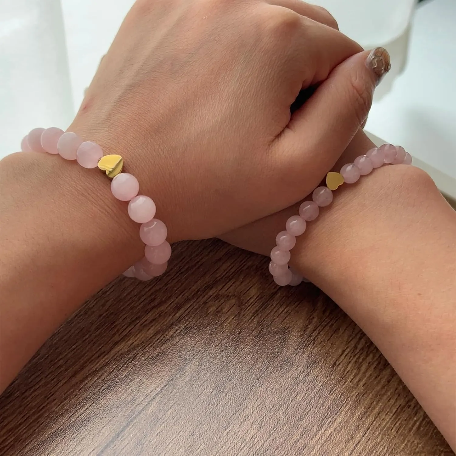Mother Daughter Bracelets for Women Matching Heart Mommy and Me Bracelets Christmas Gifts for Mom Daughter