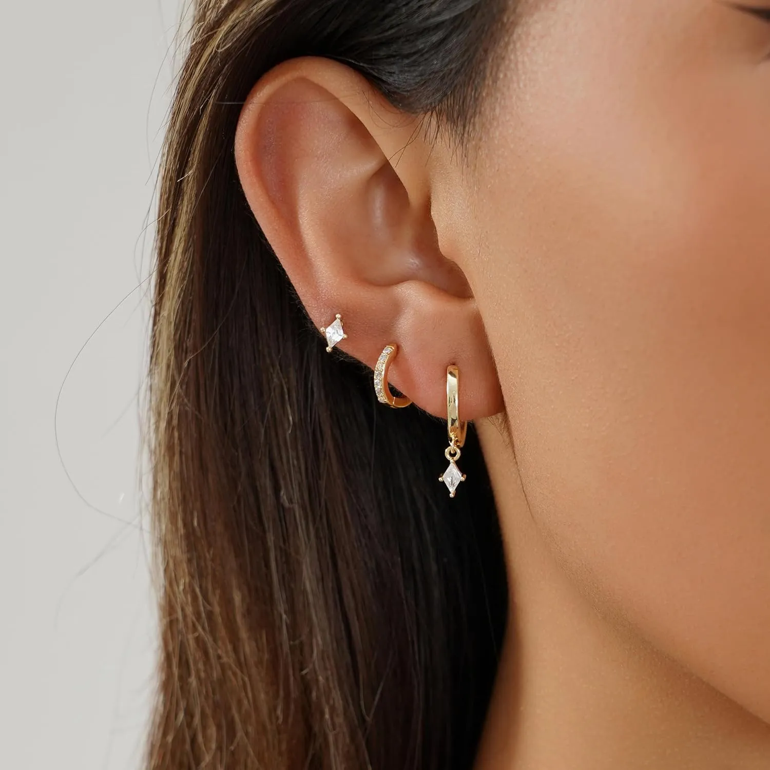 Multi-Pair Gold Earrings for Women Trendy Earring Set Hypoallergenic Earrings Gold Hoops Non Tarnish Waterproof Drop Trendy Jewelry
