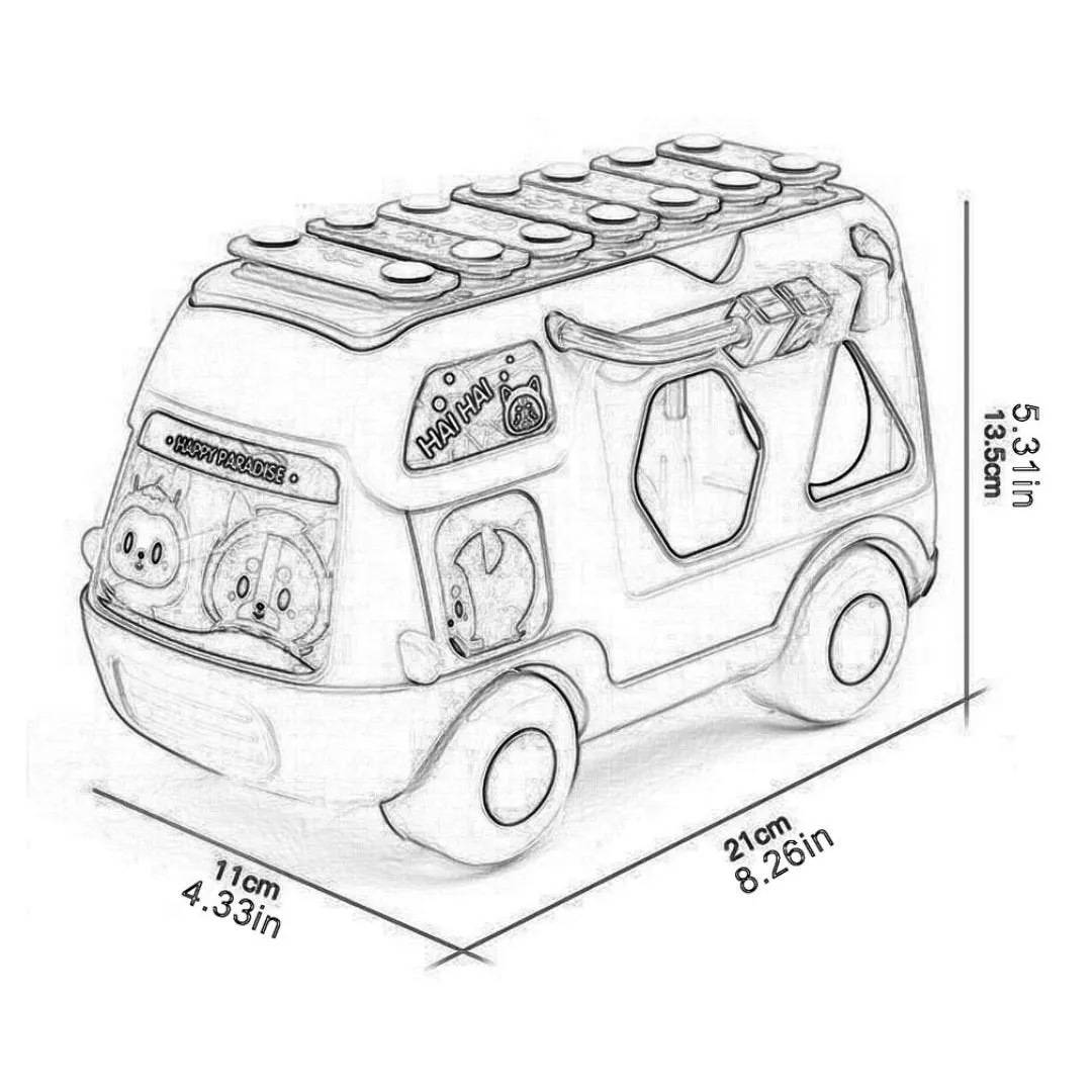 Musical Van - Pull Along Shape Sorter | Educational Toys for Kids