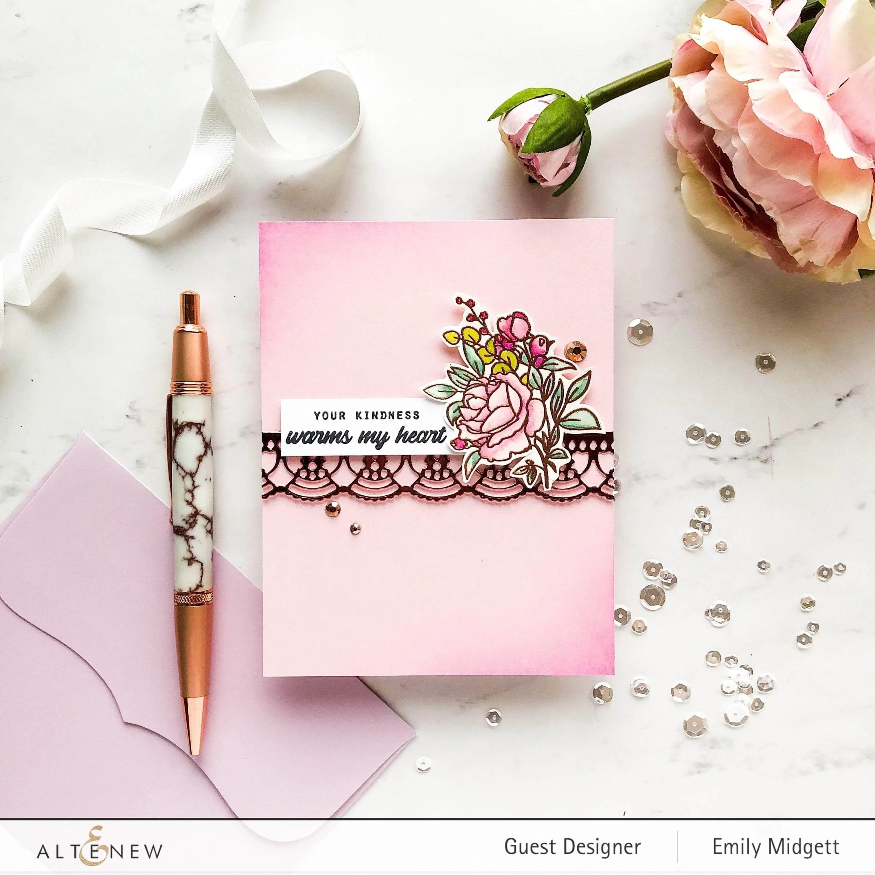 Paint-A-Flower: Rose Outline Stamp Set
