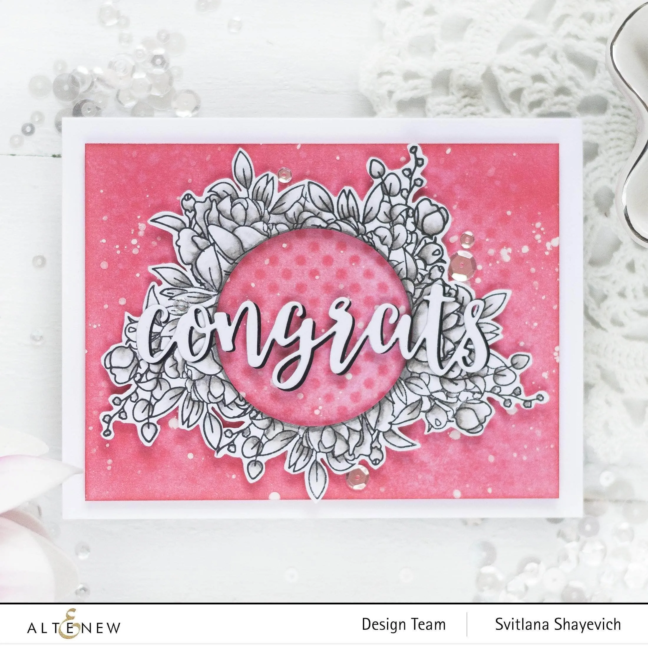 Paint-A-Flower: Rose Outline Stamp Set