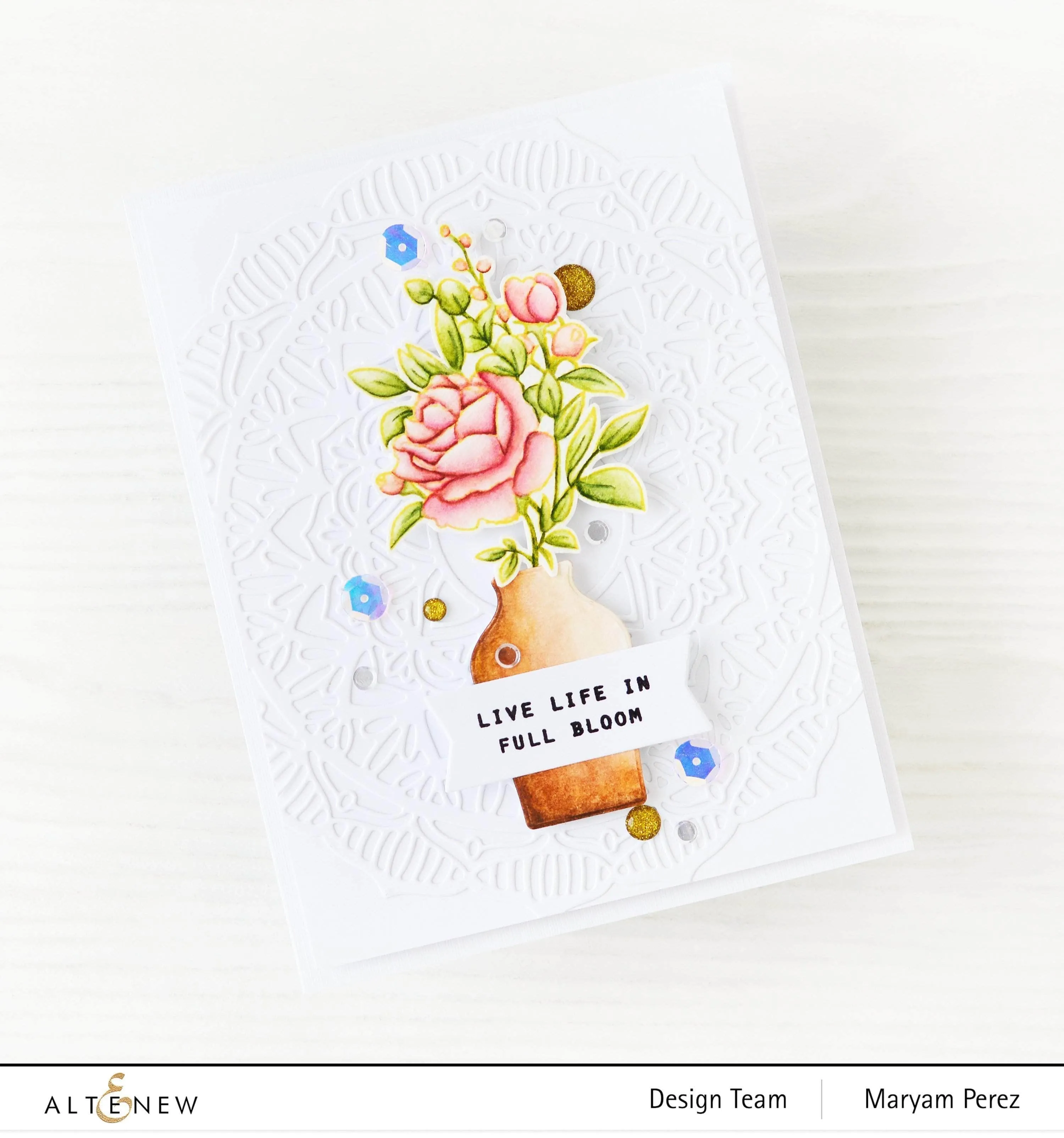Paint-A-Flower: Rose Outline Stamp Set