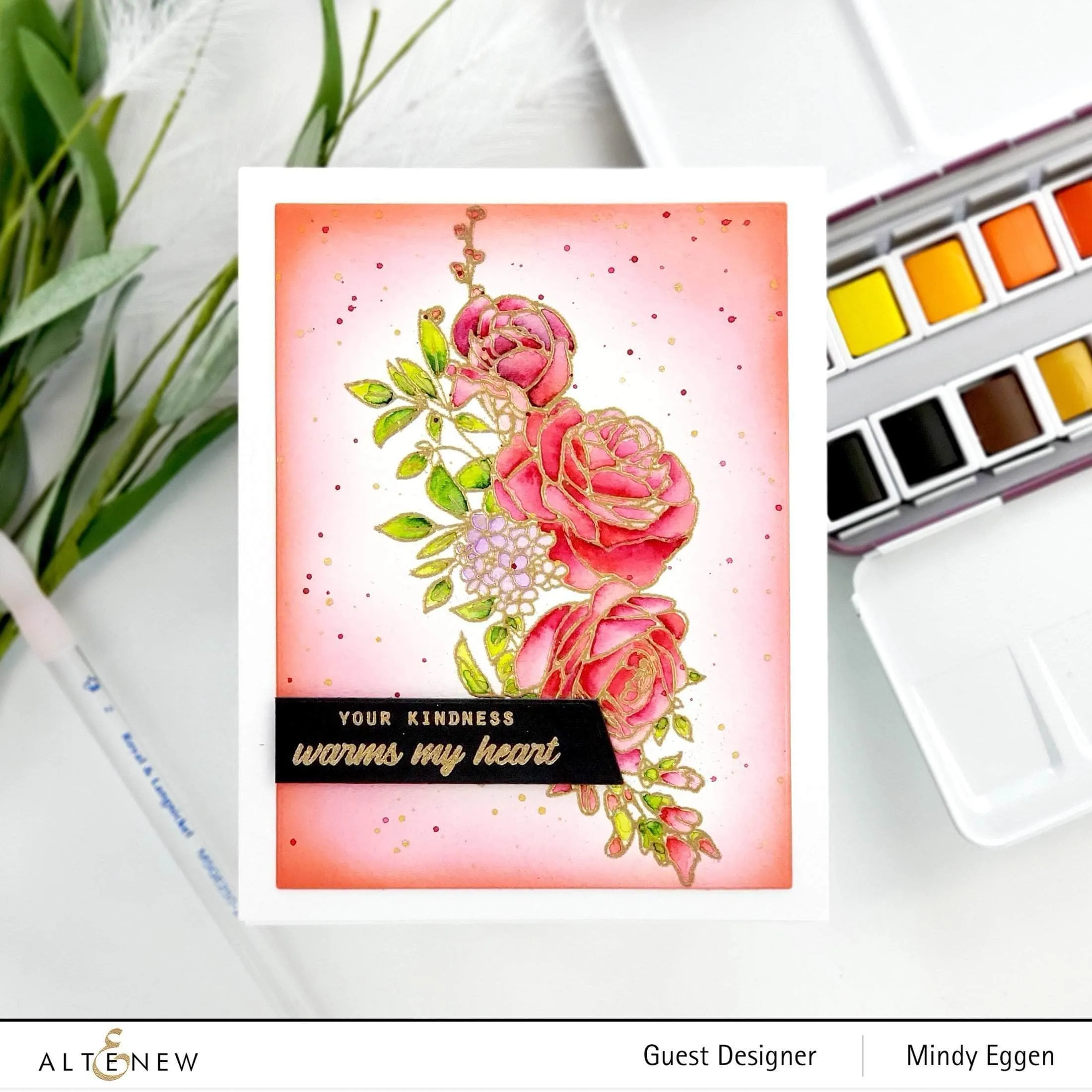 Paint-A-Flower: Rose Outline Stamp Set
