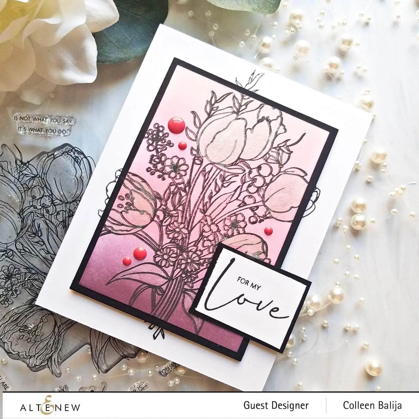 Paint-A-Flower: Tulips Outline Stamp Set