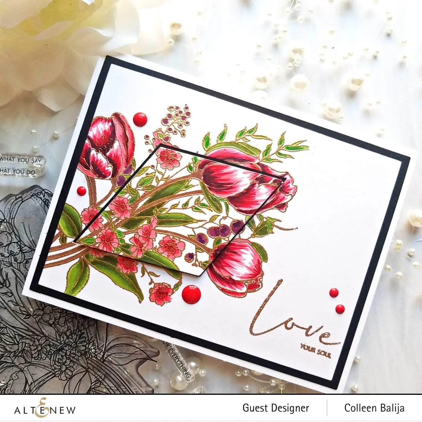 Paint-A-Flower: Tulips Outline Stamp Set