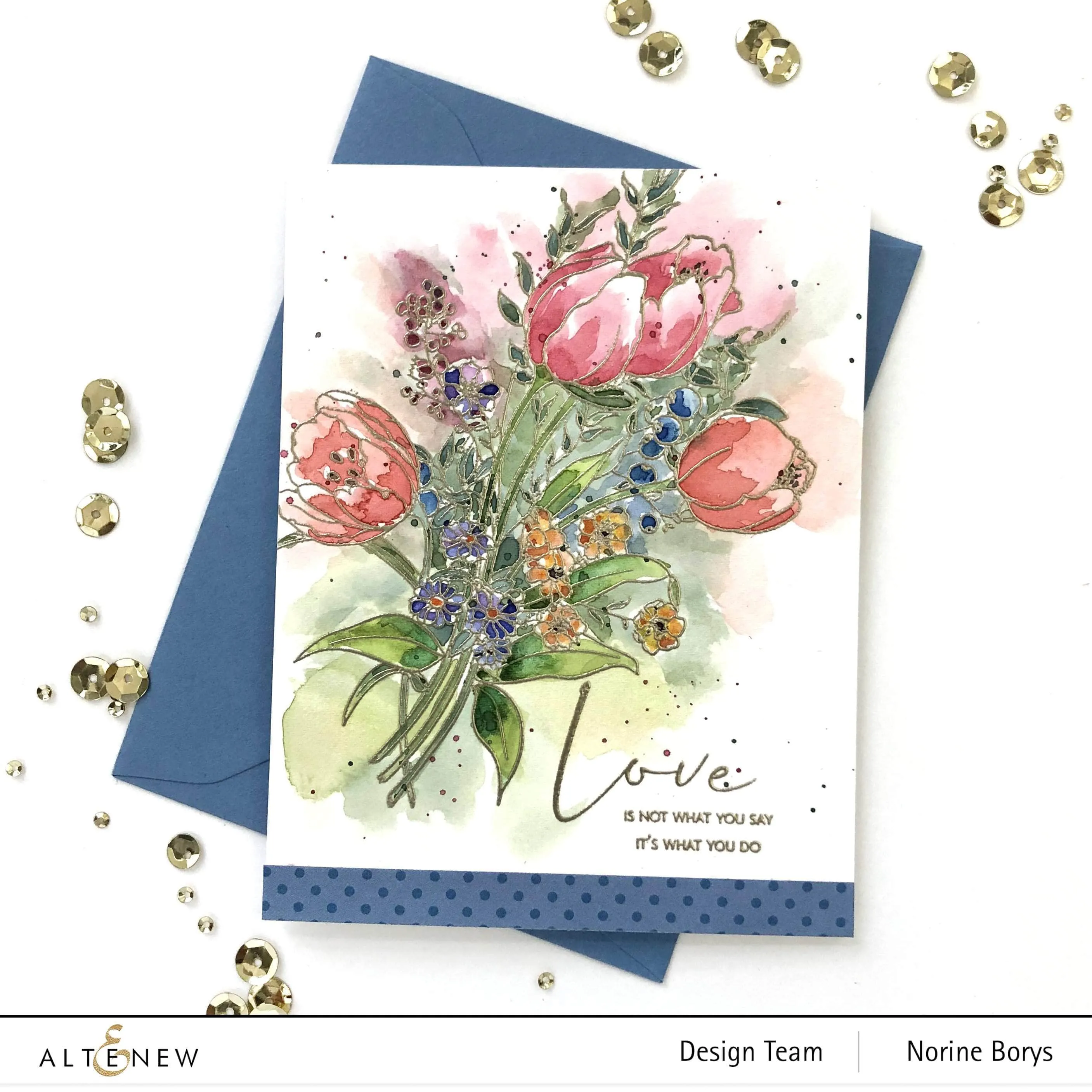 Paint-A-Flower: Tulips Outline Stamp Set