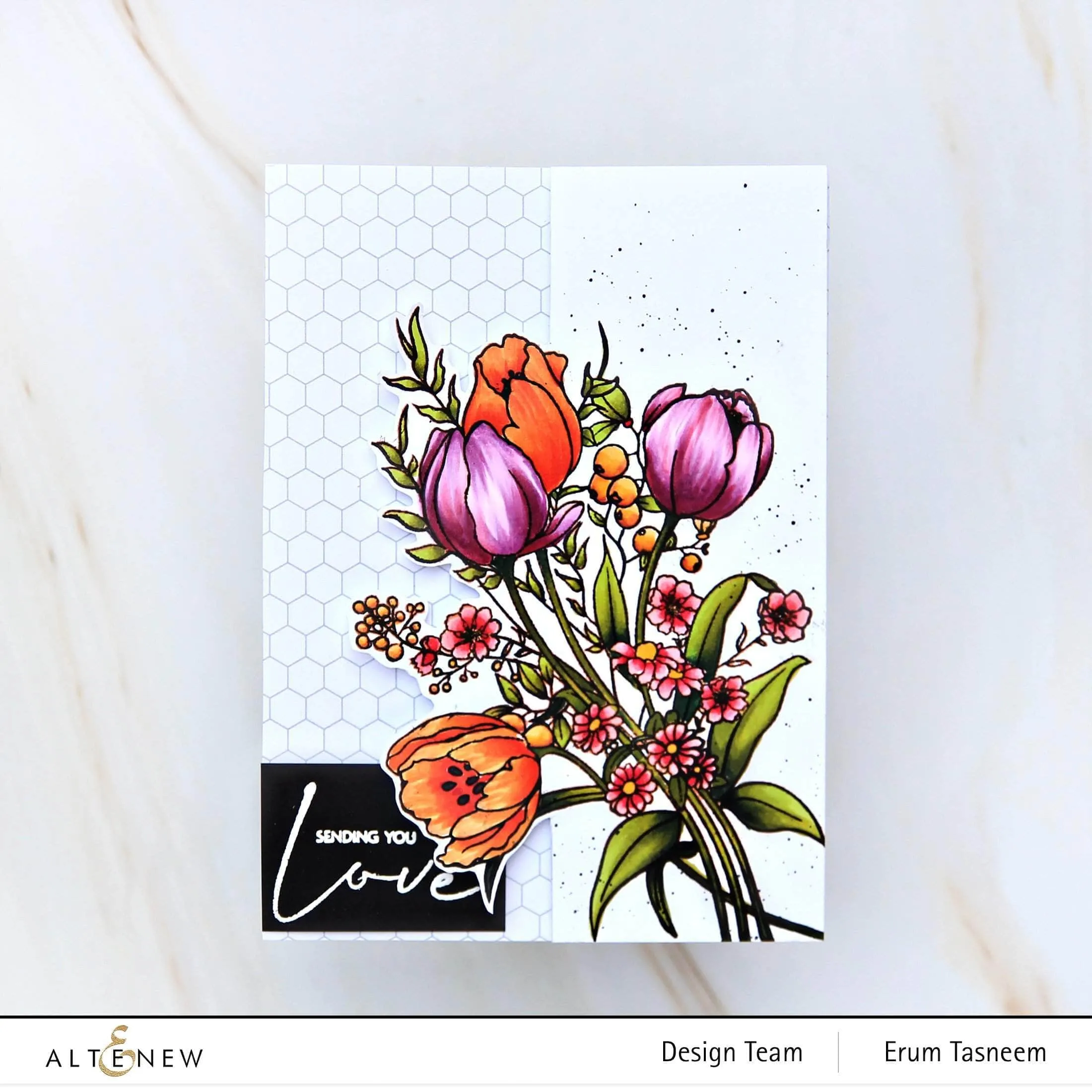 Paint-A-Flower: Tulips Outline Stamp Set