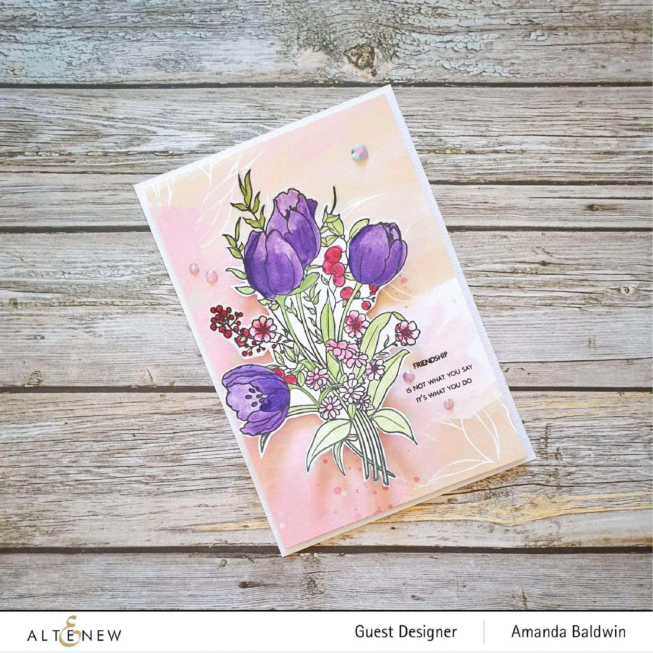 Paint-A-Flower: Tulips Outline Stamp Set