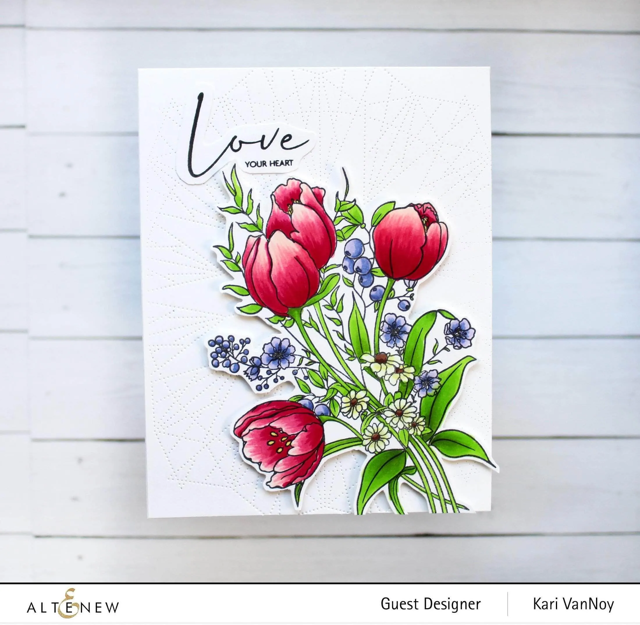 Paint-A-Flower: Tulips Outline Stamp Set