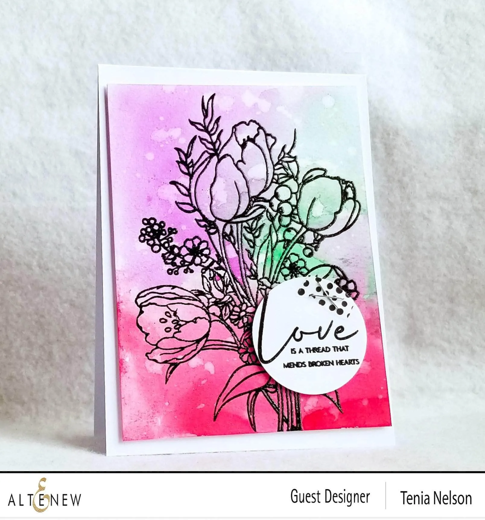 Paint-A-Flower: Tulips Outline Stamp Set