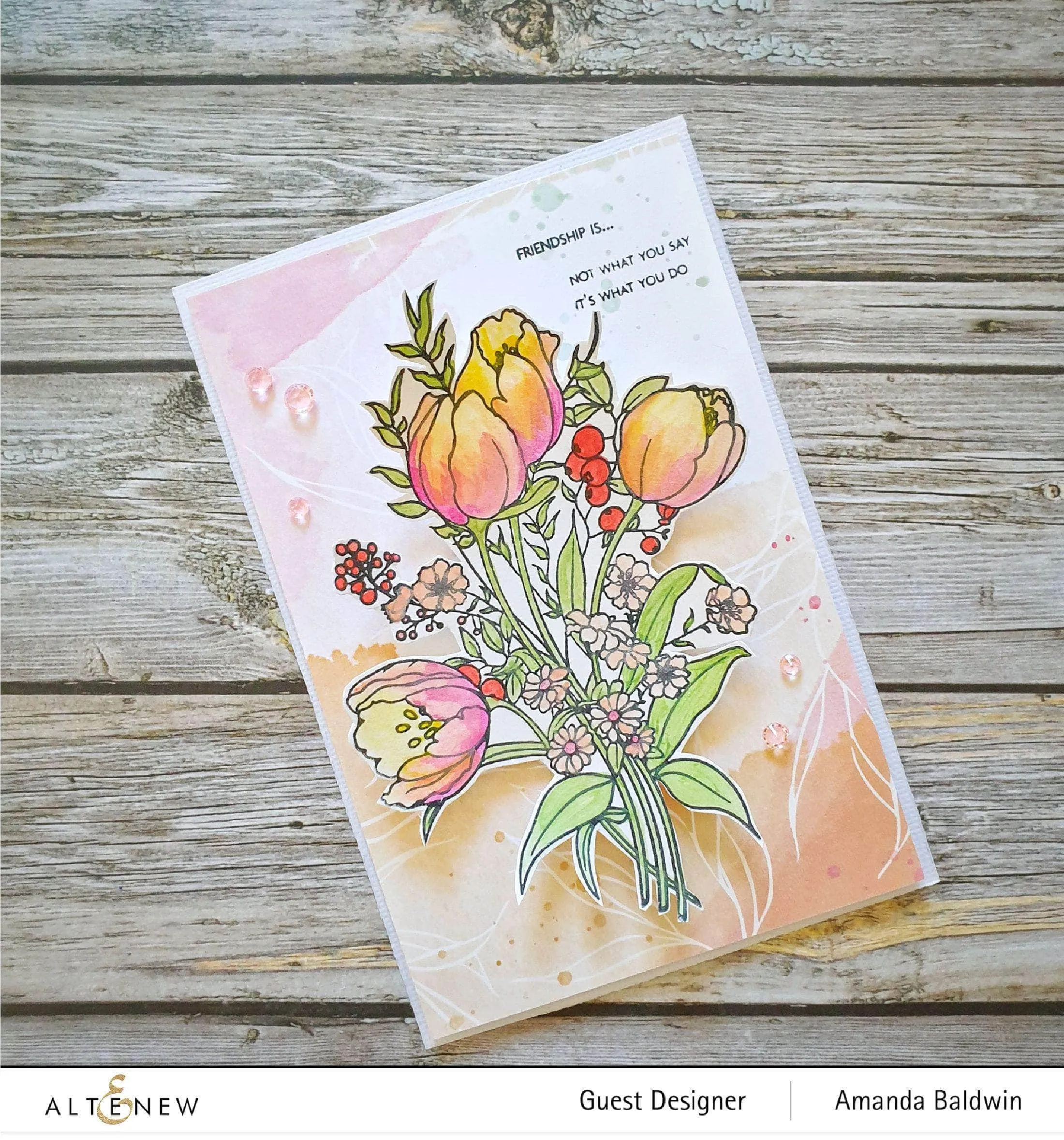 Paint-A-Flower: Tulips Outline Stamp Set