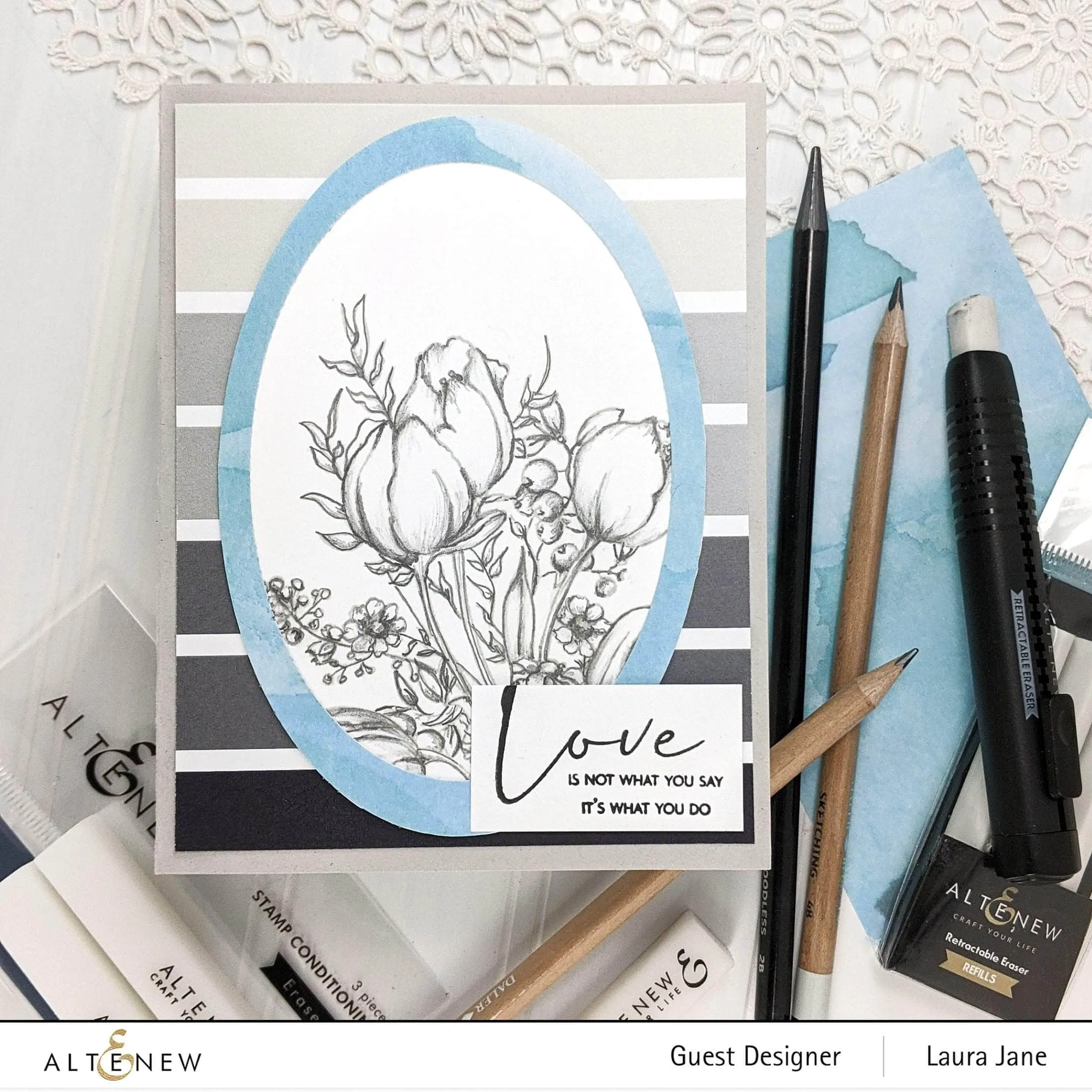 Paint-A-Flower: Tulips Outline Stamp Set