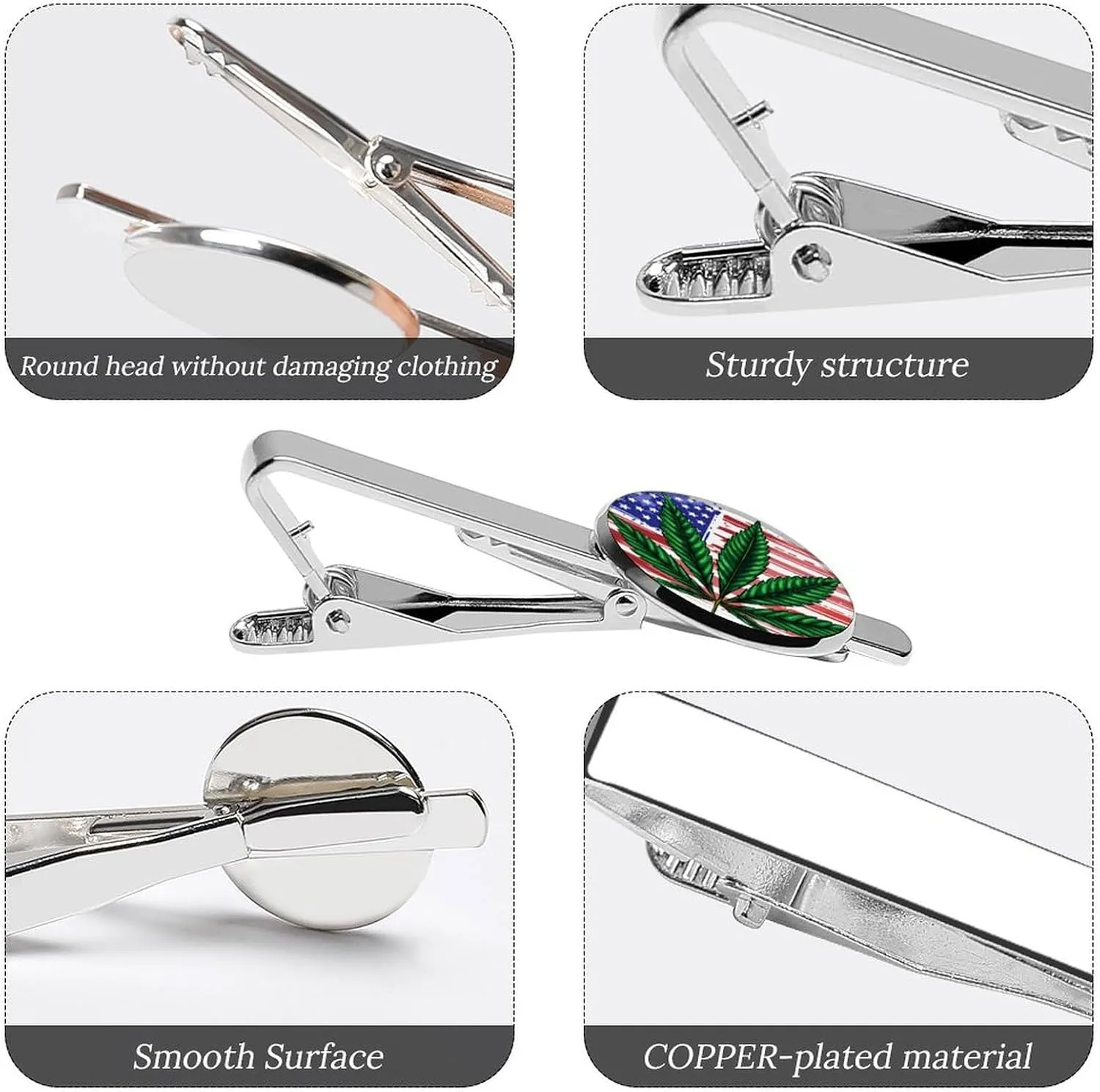 Pair of Silver Tie Bars - Wedding Anniversary for Dad Husband