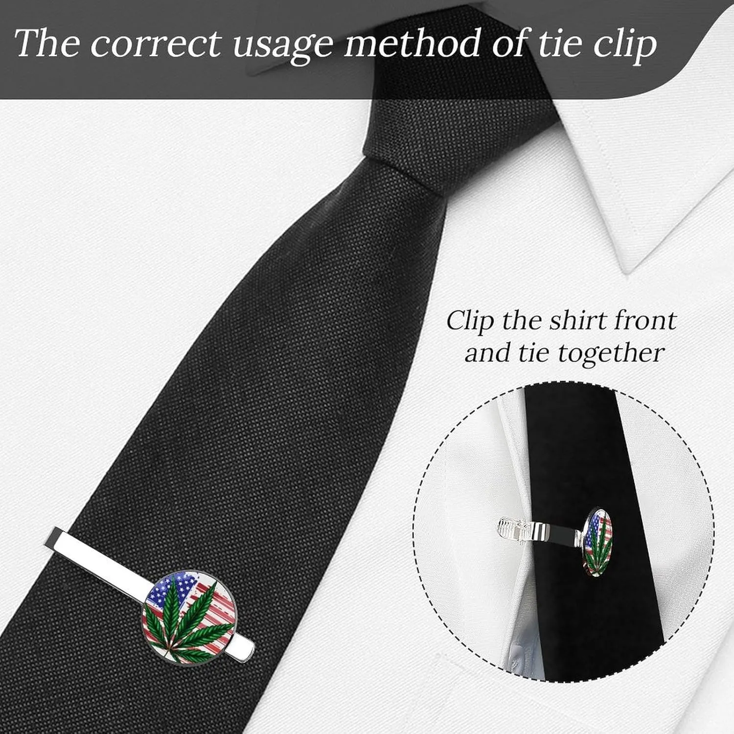 Pair of Silver Tie Bars - Wedding Anniversary for Dad Husband