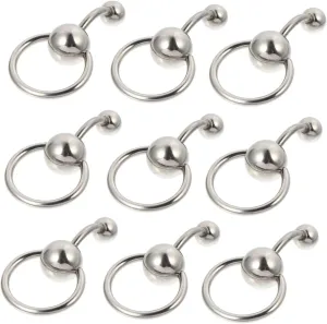 PartyKindom Ring Navel Navel for Women Button Piercing Rings Navel Piercing Navel Ring Titanium Body Jewelry