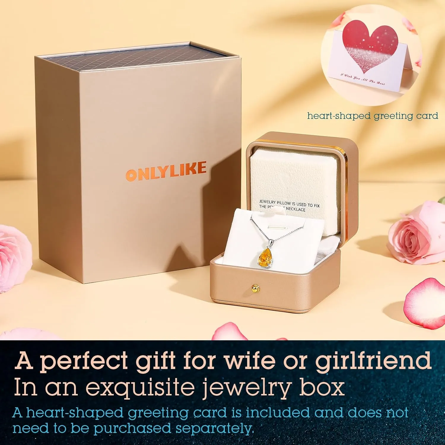 Pendant Necklace Gifts for Women, 'Heart of The Eternal' Gifts for Wife Girlfriend Sister, Anniversary Eternity Jewelry Present for Wife, Gifts for Her Wedding Anniversary Birthday and Christmas Valentine's Day