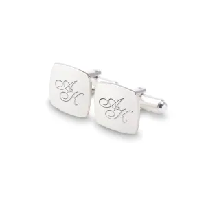 Personalized Wedding Cufflinks Groom Wedding Cufflinks 925 Silver cufflinks Custom Cufflinks Personalized Gift for Men, Gift Message, Box, Handmade