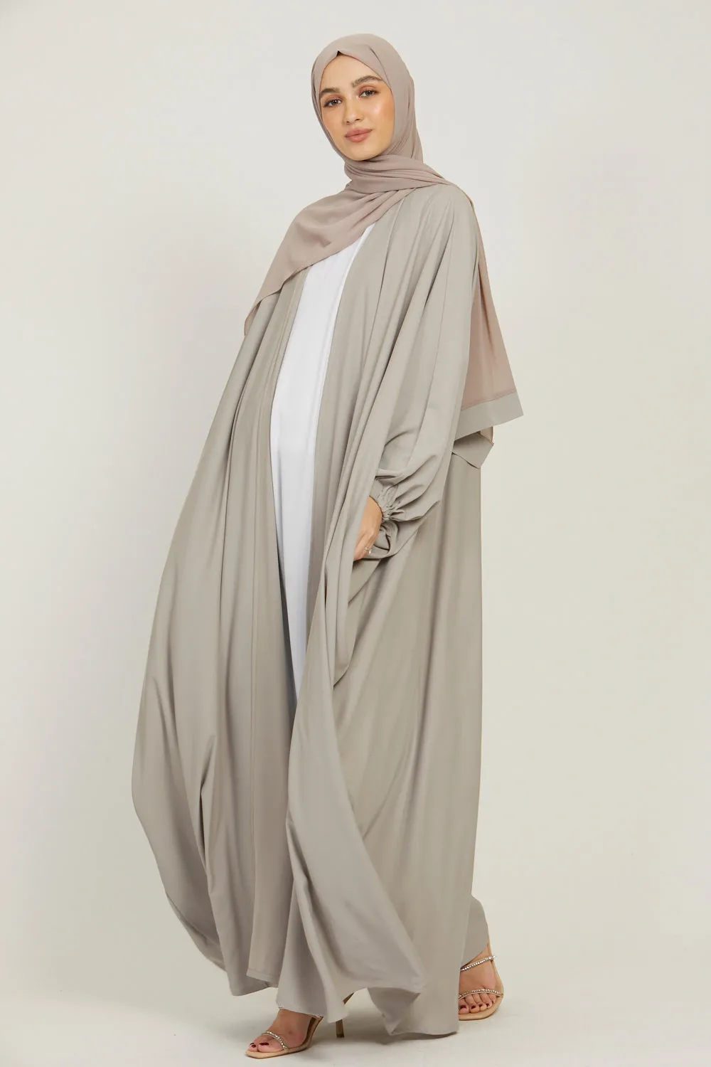 Premium Open Bisht - Natural