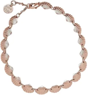 Pura Vida Bracelet Cove Chain Bracelet - Womens Bracelet with Shell Charms, Silver/Rose Gold Bracelets for Women with Rhodium Plating - Cute Bracelets, Trendy Bracelets