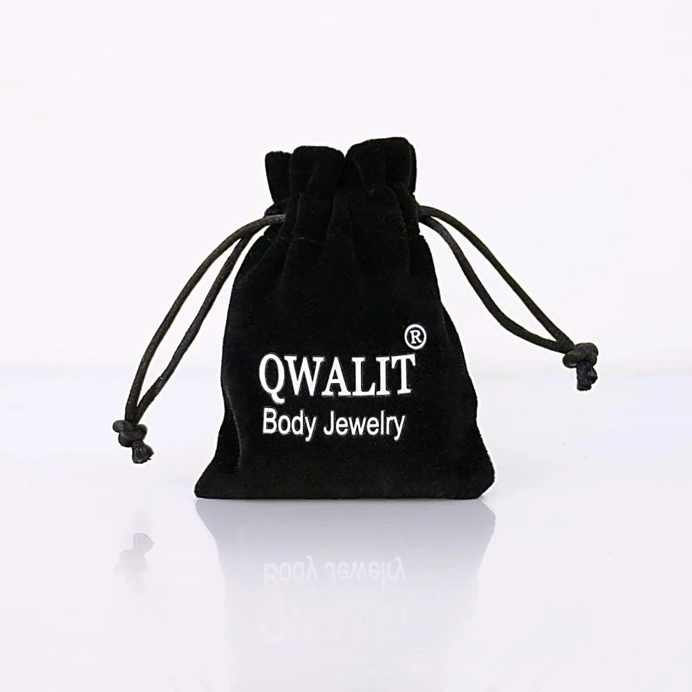 QWALIT 20g 18g Clear Nose Studs for Work Clear Nose Rings for Work Clear Nose Piercing Plastic Nose Rings for Surgery Invisible Nose Ring Retainer Clear Nose Ring Spacers Nose Retainers