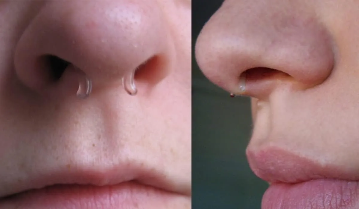 QWALIT Clear Nose Rings Studs L Shape Piercing Retainer Flexible Nose Bone Flesh Skin Color Nostril Piercing Retainer for Work 18g 20g Flat Top