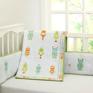 Rockin' Robot Quilt <br> <span style="font-size: 11px; font-family:Helvetica,Arial,sans-serif;">Can Be Personalised</span>
