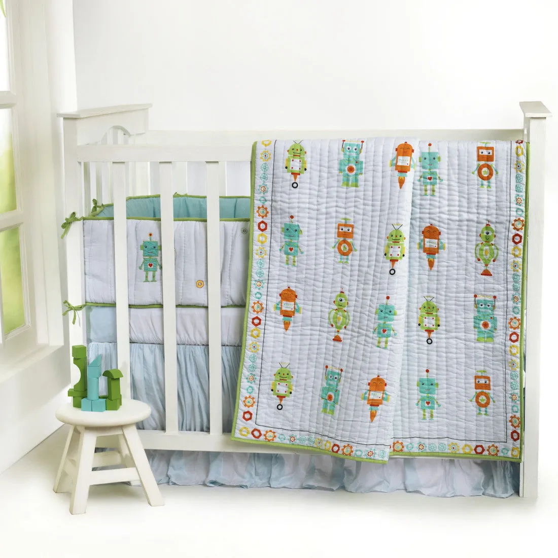 Rockin' Robot Quilt <br> <span style="font-size: 11px; font-family:Helvetica,Arial,sans-serif;">Can Be Personalised</span>