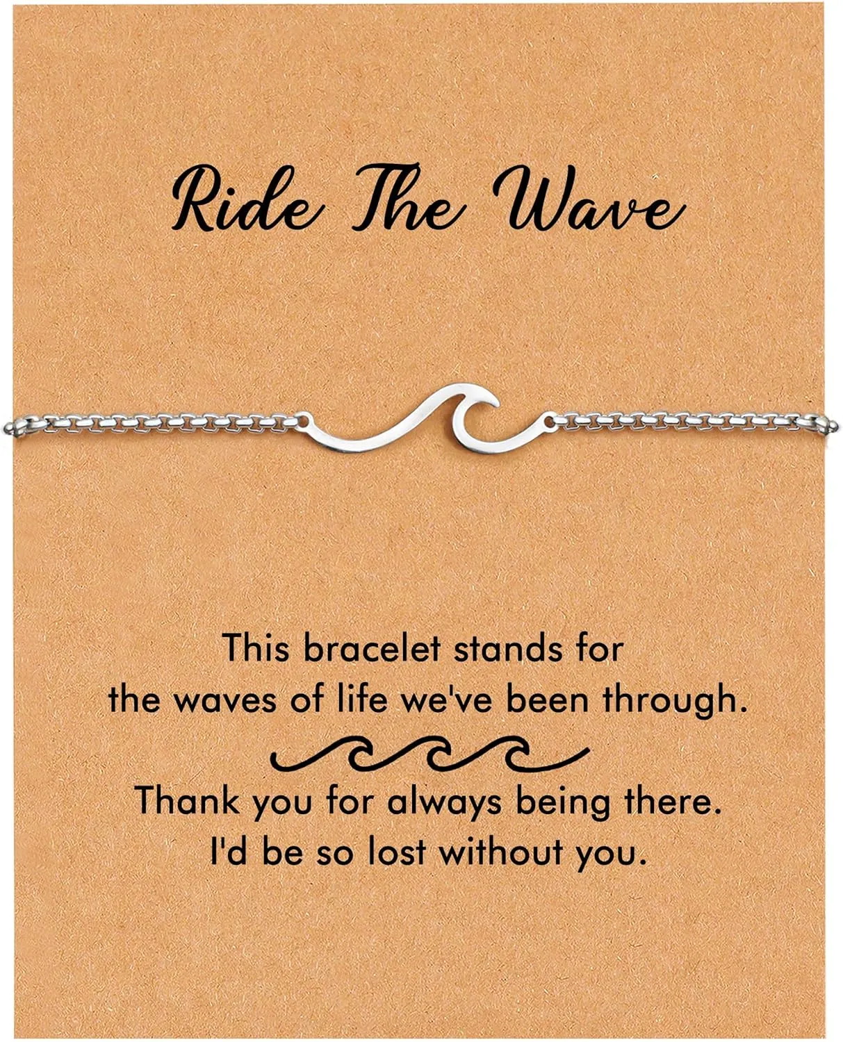 RZKING Bracelets For Women, Evil Eye Sun Moon Wave Charm Bracelets For Women, Friendship Bracelets, Gifts For Sister, Birthday, Thank You, Inspirational Gifts For Women