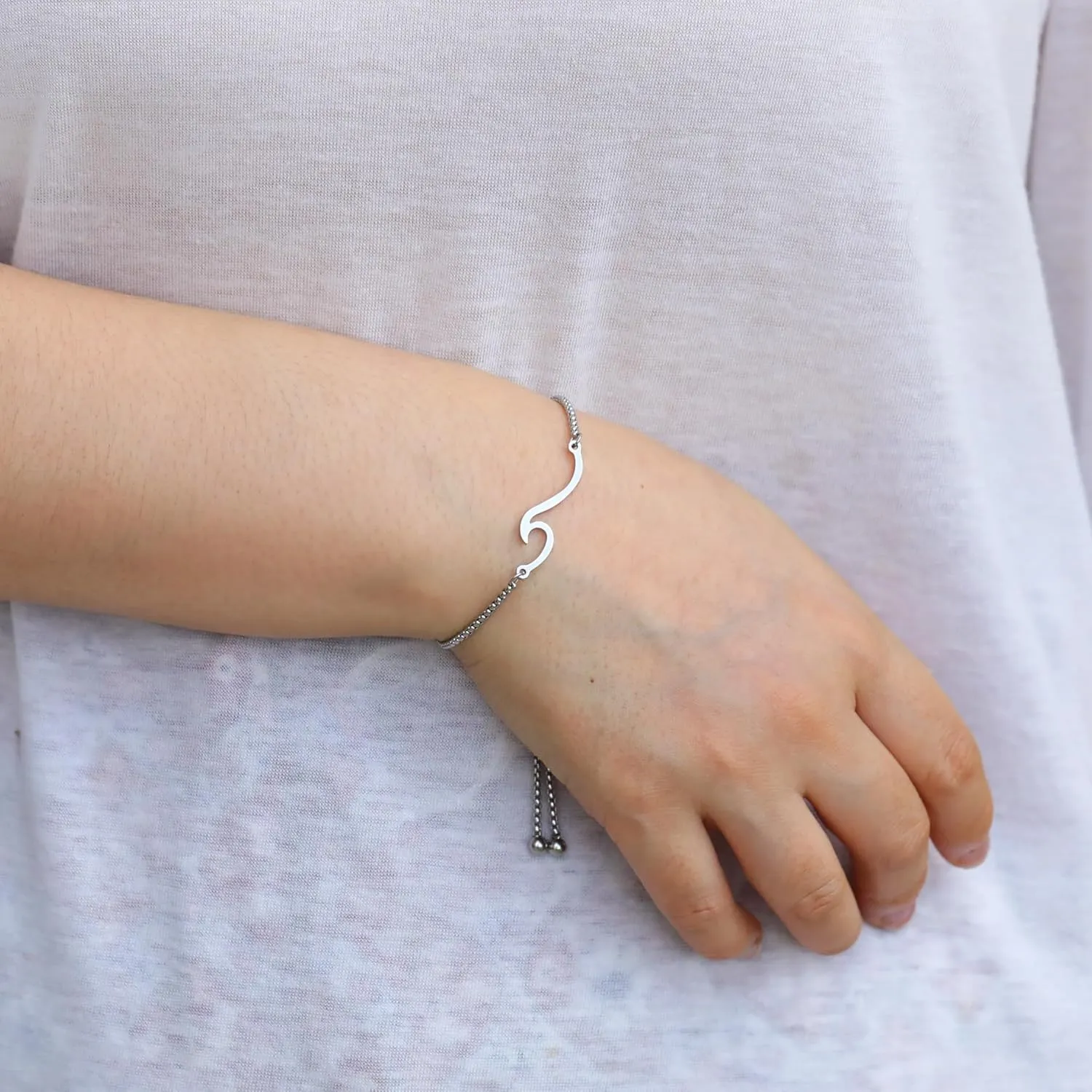 RZKING Bracelets For Women, Evil Eye Sun Moon Wave Charm Bracelets For Women, Friendship Bracelets, Gifts For Sister, Birthday, Thank You, Inspirational Gifts For Women