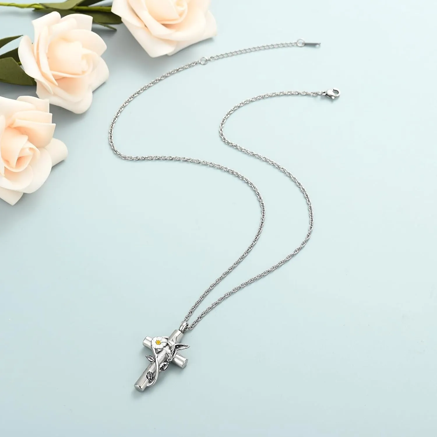 shajwo Cremation Jewelry Hummingbird Urn Necklaces for Ashes for Women Men Keepsake Memorial Ashes Pendant Necklace