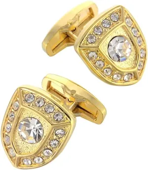 Shield Diamond Cufflinks Shirt Men's Cuff Studs Cuff Buttons