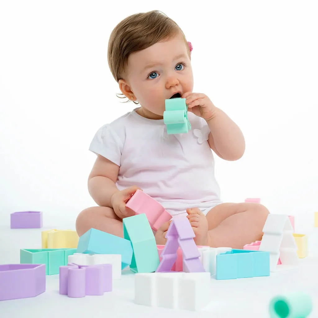 Silicone Kids Houses & Trees 6 Pack Pastel