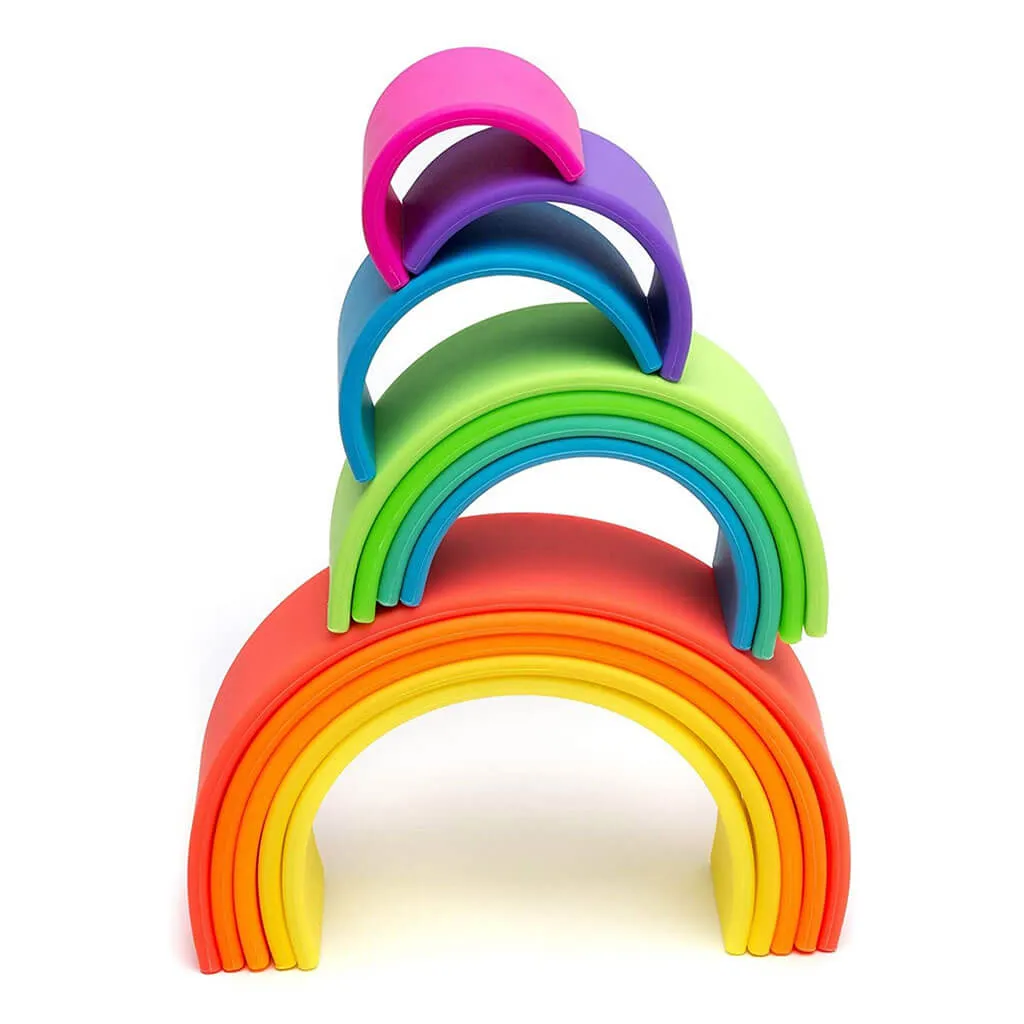 Silicone Large Rainbow Neon