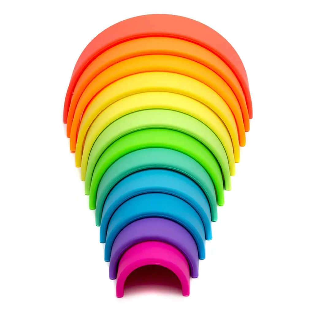 Silicone Large Rainbow Neon