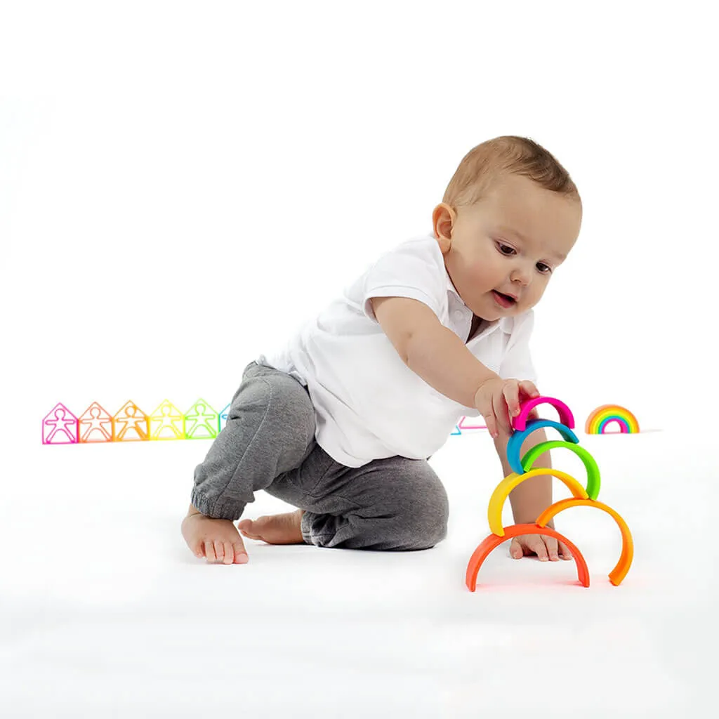 Silicone Small Rainbow Neon