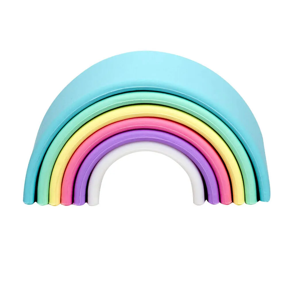 Silicone Small Rainbow Pastel