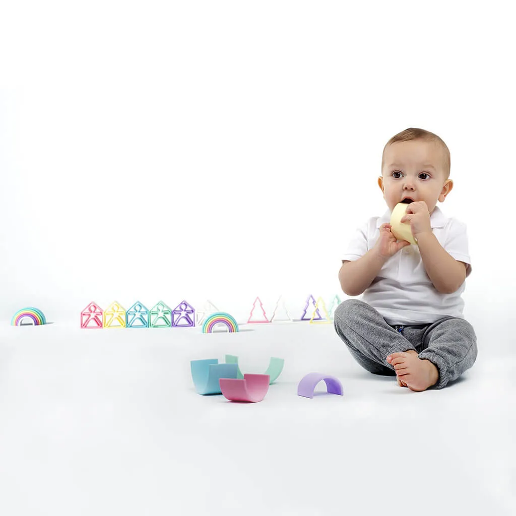 Silicone Small Rainbow Pastel