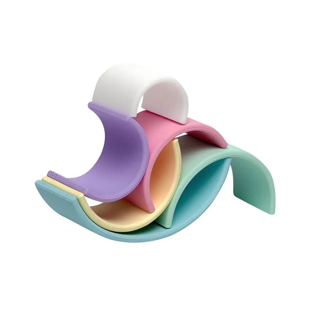 Silicone Small Rainbow Pastel
