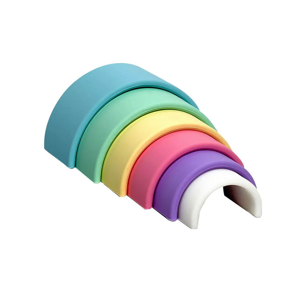 Silicone Small Rainbow Pastel