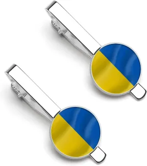 Silver Necktie Clip Set 2 Piece for Dad/Husband/Brother