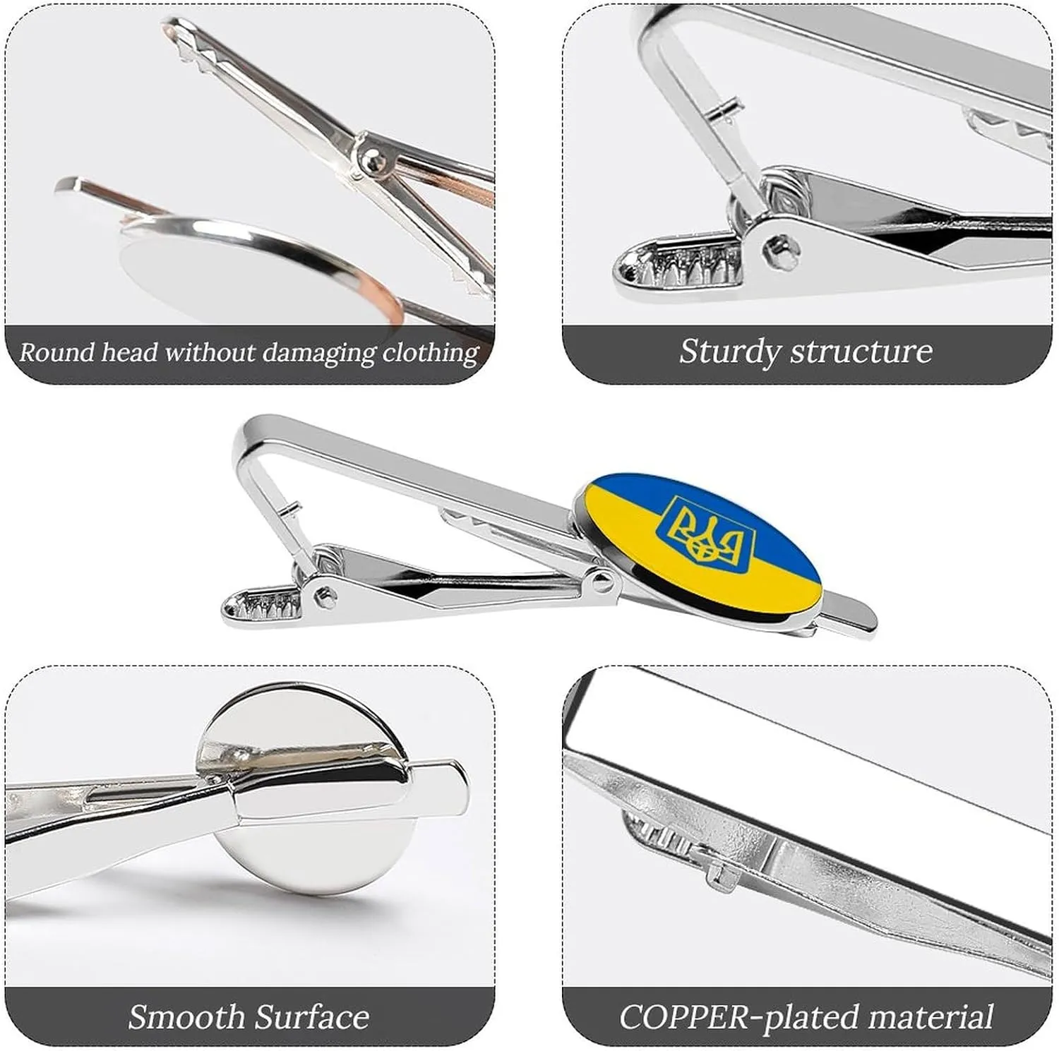 Silver Tie Bars Pair, Wedding Anniversary for Men