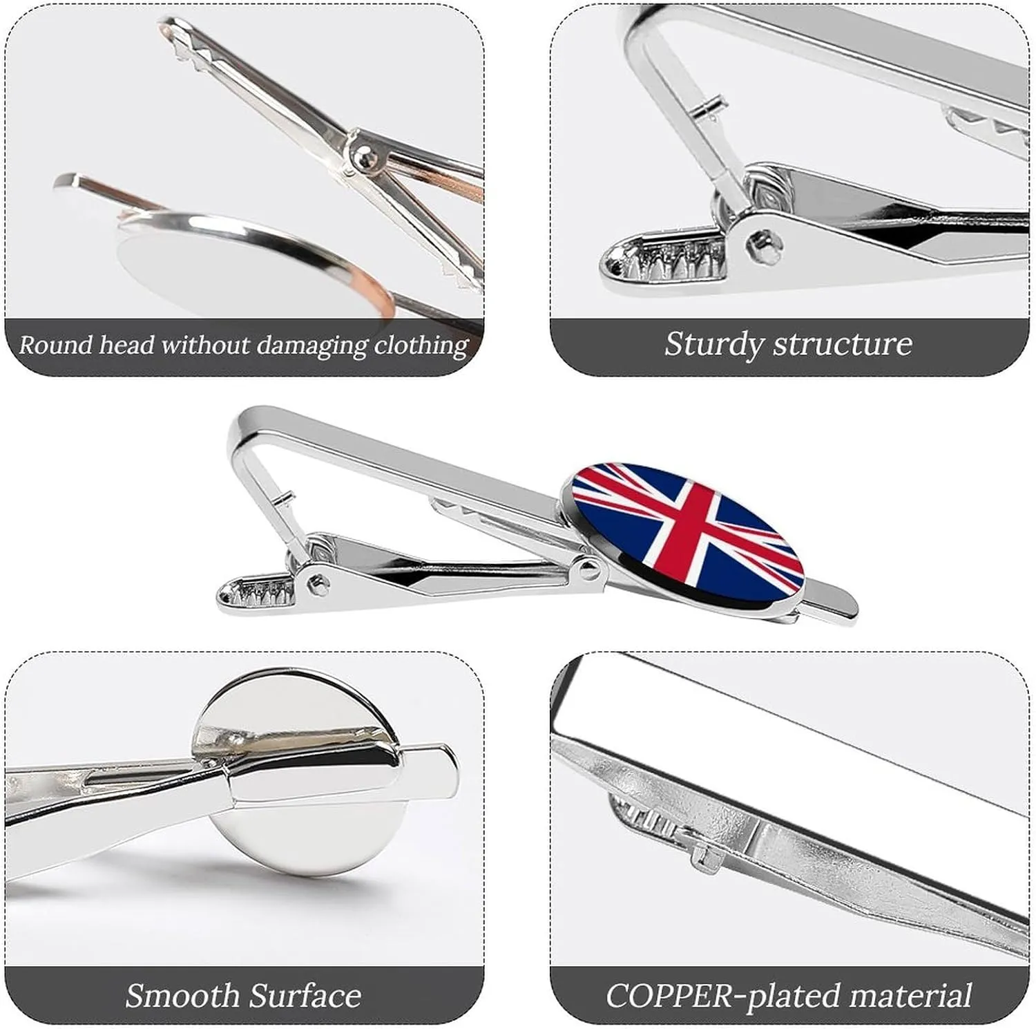 Silver Tie Bars - Wedding Party Gifts for Groomsmen Tie Clips