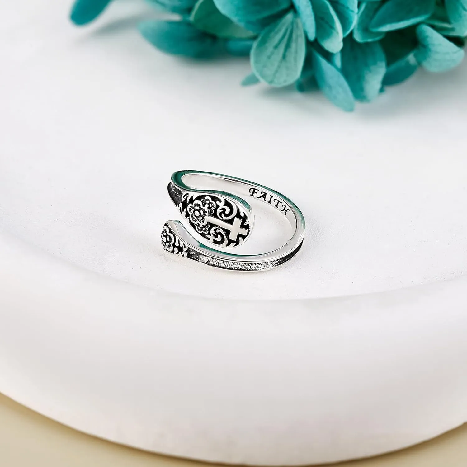 Spoon Rings for Women 925 Sterling Silver Spoon Rings Vintage Thumb Rings Jewelry for Women