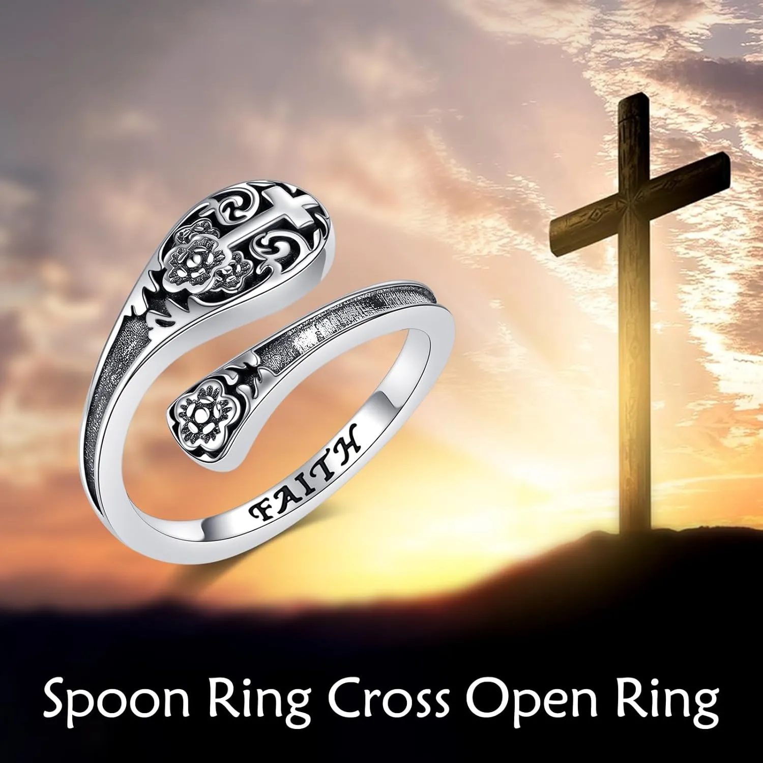 Spoon Rings for Women 925 Sterling Silver Spoon Rings Vintage Thumb Rings Jewelry for Women