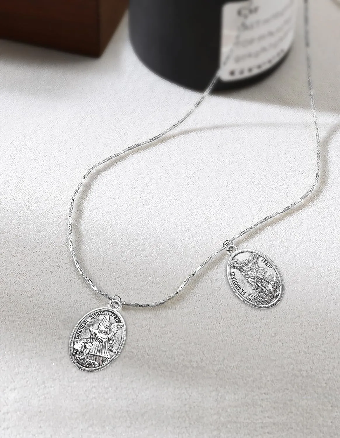 St Michael/St Christopher Medal/Cross/Pardon Cross/Saint Therese of Lisieux Medal Pendant for Women Necklace & Rosary Necklace